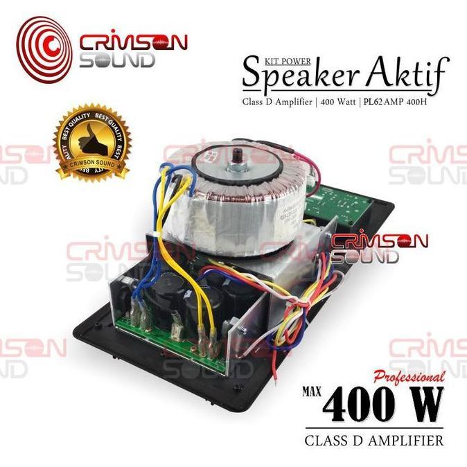 POWER KIT SPEAKER AKTIF 400 Watt Bi-Amp CLASS D Amplifier PL62