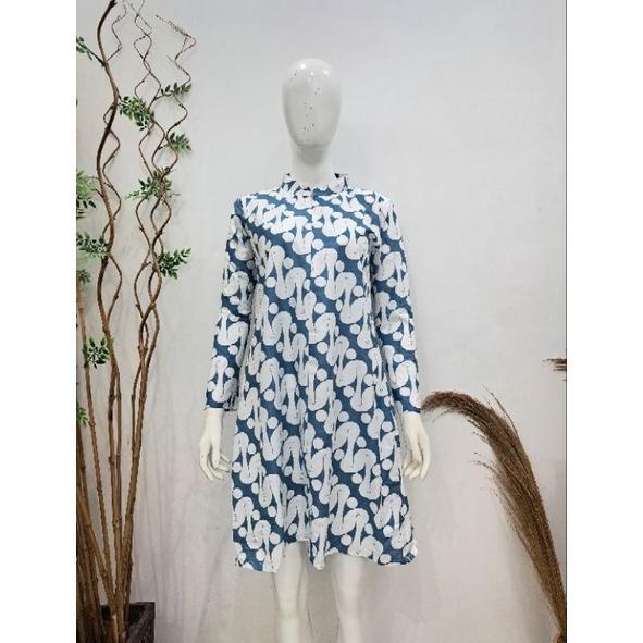 Tunik Batik Biron 199 - Tunik Batik Modern - Tunik Batik Busui - Tunik Batik Terbaru Promo