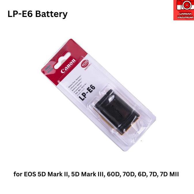 TERBARU - Baterai Canon LP-E6 Untuk Kamera EOS 60D/EOS 70D/EOS 80D/EOS 6D Etc.