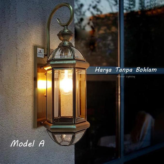 D1095 D1096 Lampu Dinding Kuningan tembaga modern classic outdoor taman waterproof