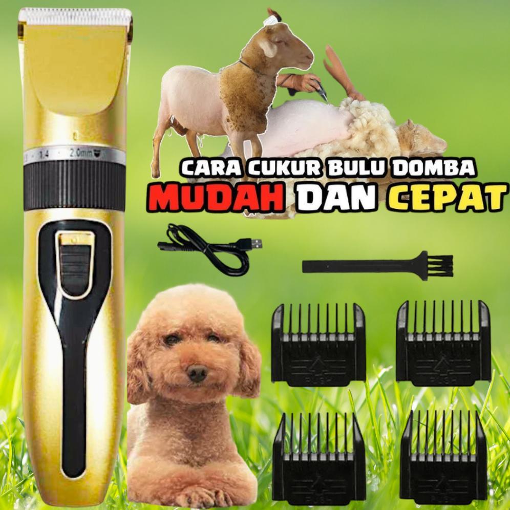 MEYO Mesin Alat Cukur Elektrik domba kambing anjing kucing Bulu Hewan Pet cas- nc4