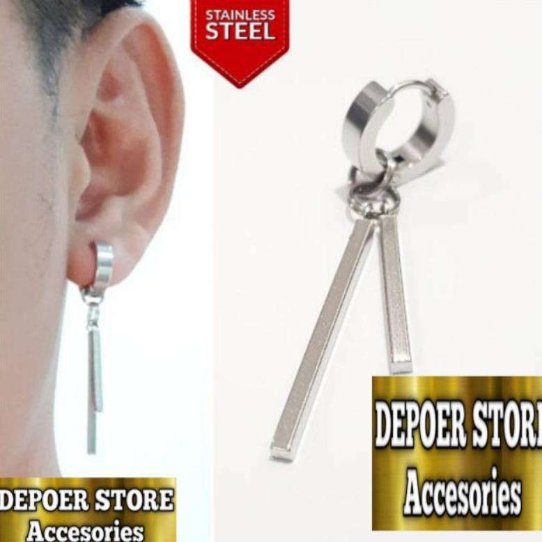 Recommended Anting Gantung Doble Batang Jepit& Tindik