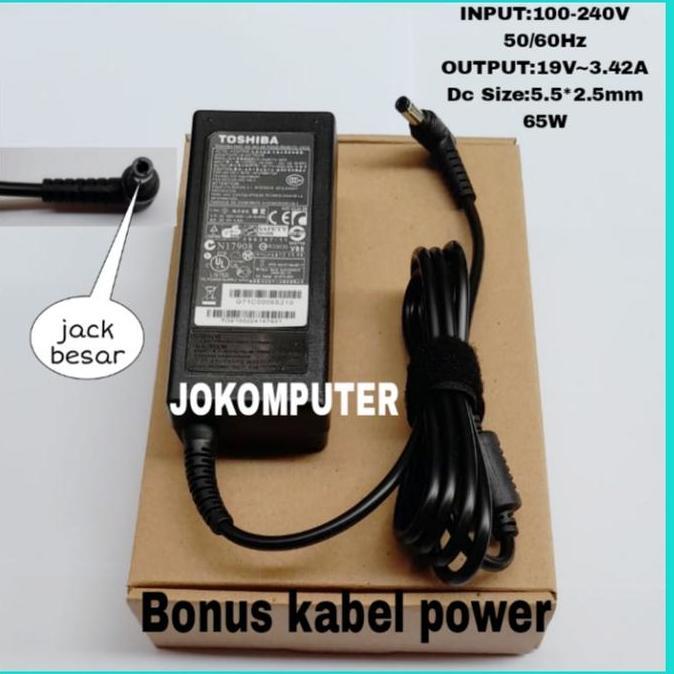 Charger Adaptor Laptop Original Toshiba L645 L510 M300