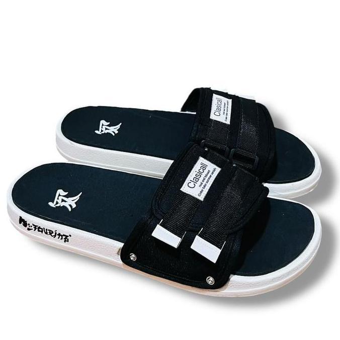 Edash - Cl 06 Distro - Sol White - Sandal Slop | Sandal slide | Sandal pria Wanita | Sandal Unisex