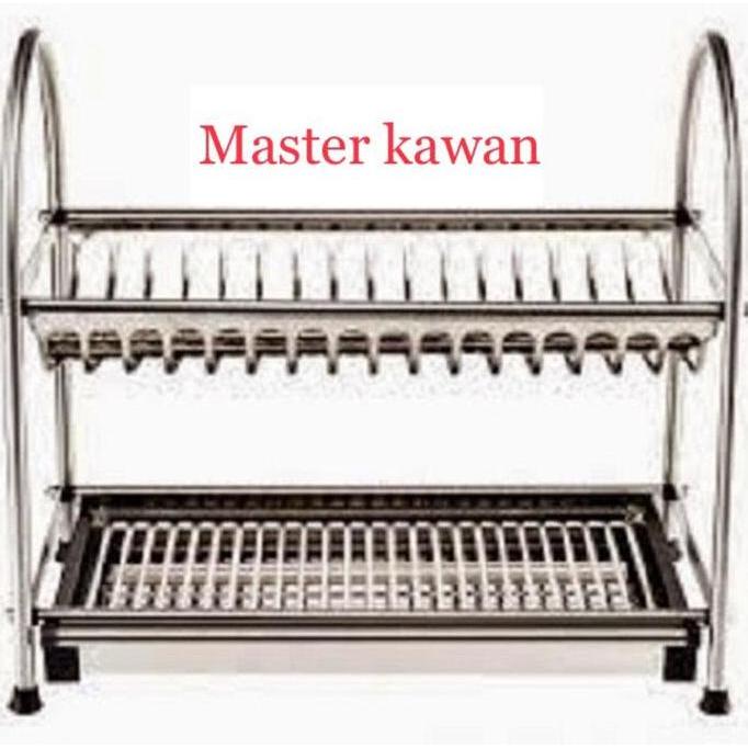 Rak Piring Stainless SUS 304 / Tempat Tirisan Piring Stainless