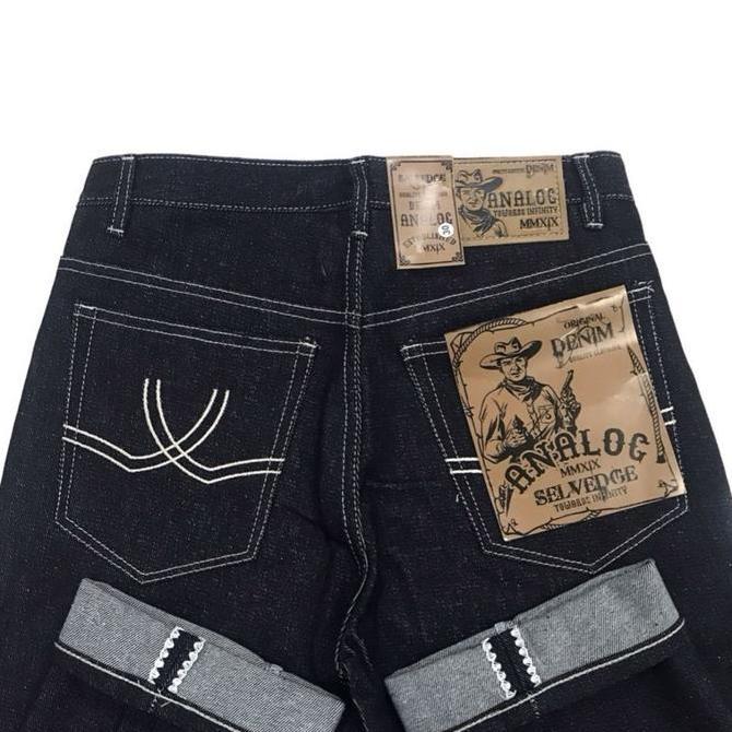 DENIM SELVEDGE ANALOG /SELVEDGE DENIM ACCENT 15 OZ/ DENIM SELVEDGE CELANA DENIM PRIA DENIM ANALOG / 