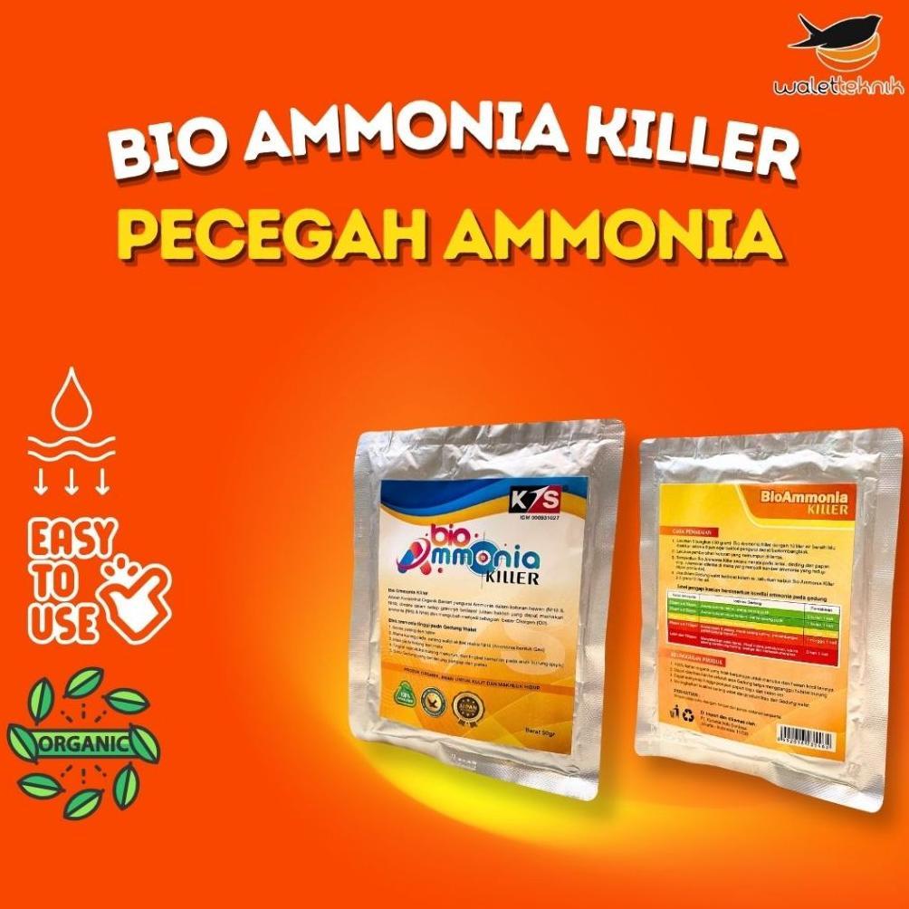 Bio Ammonia Killer (Bakteri Pengurai Amonia)  Pembersih Amoniak untuk panen sarang walet lebih putih