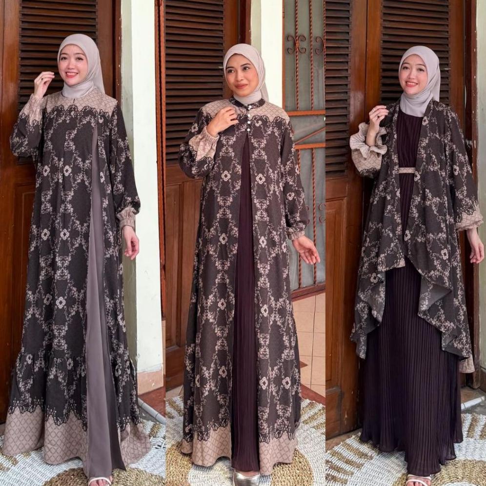 PROMO Joley Cloth - Raya Series Marsya Dress Elegant Baju Seragaman Keluarga Gamis Lebaran Kondangan