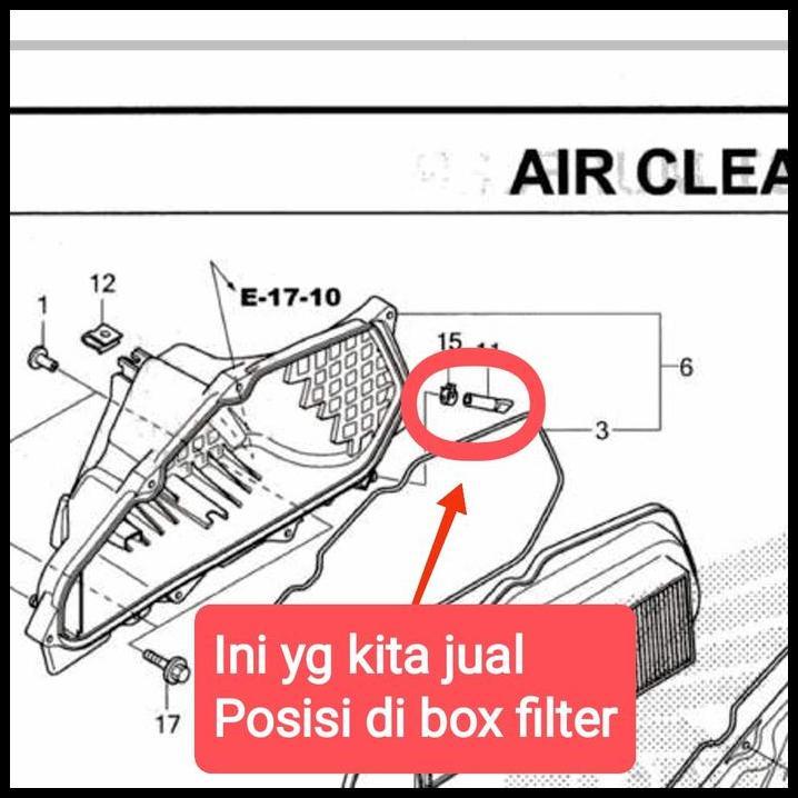TERBARU TUBE DRAIN BOX FILTER UDARA VARIO 110 ESP VARIO 125 150 160