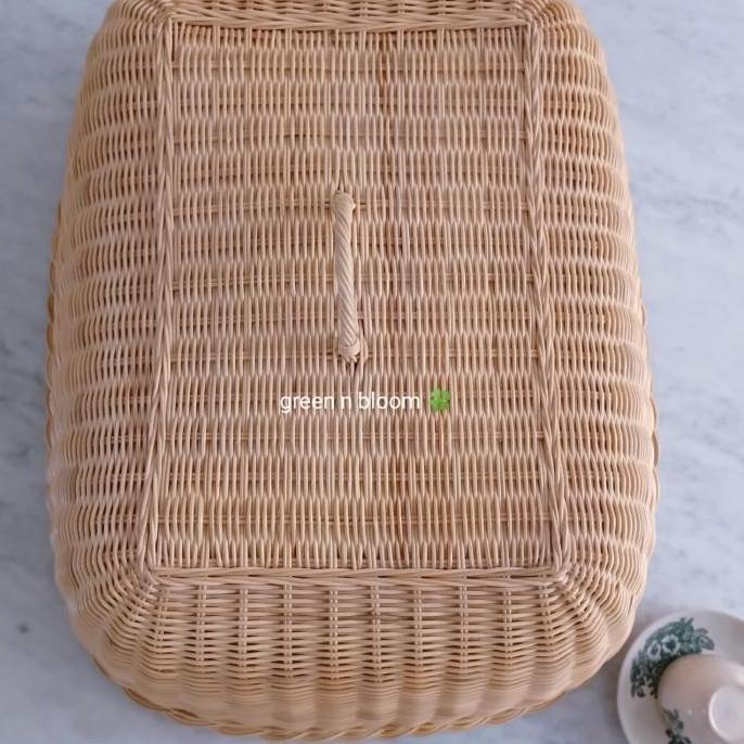 tudung saji rotan besar tutup saji persegi jumbo