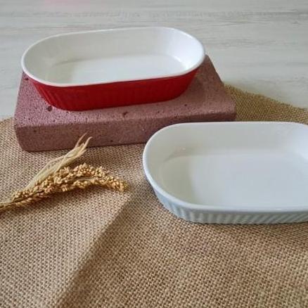 RAMEKIN BOWL OVAL TAHAN PANAS CERAMIC OVAL E RAMEKIN OVEN POLOS