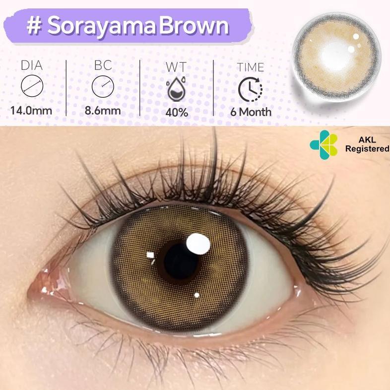 Original Mysticeyes Softlens Star Orbit Series Sepia 14.5Mm