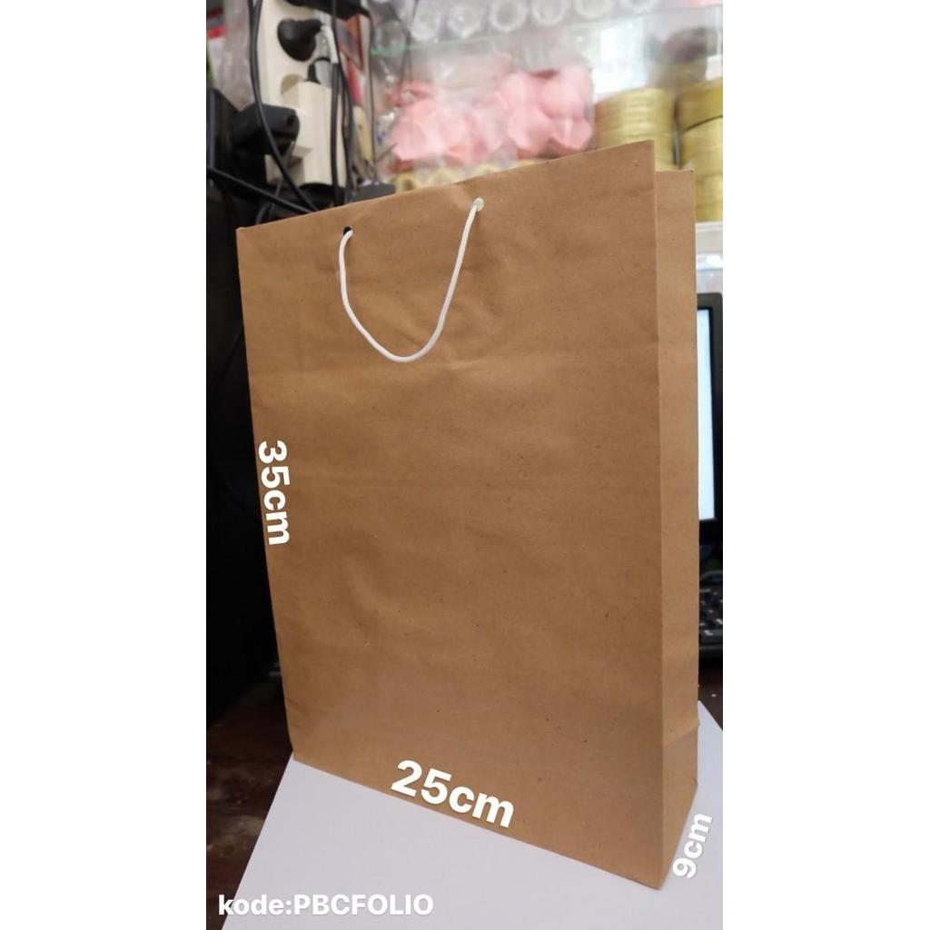 paper bag polos / paper bag coklat besar