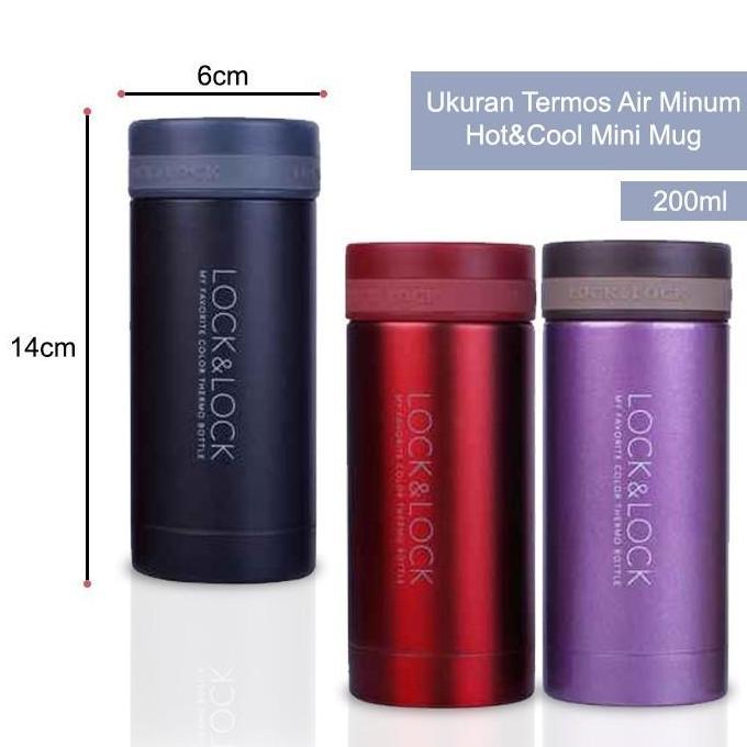 Lock n Lock - Termos Air Minum Mini - Mini Tumbler Hot & Cool - 200 ml