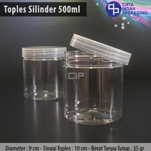 TOPLES PLASTIK PET 500 ML / JAR PREMIUM SERBAGUNA