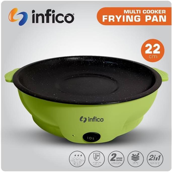 Infico Panci Listrik Panggangan Bbq Grill Pan Listrik Alat Pemanggang Serbaguna - Termurah