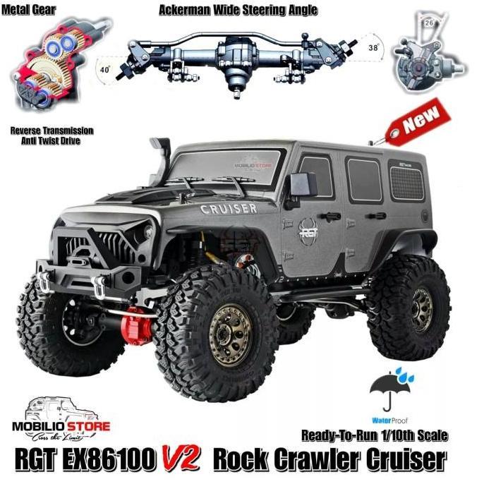 RGT EX 86100 V2 1:10 Scale Rock Crawler Cruiser 4WD Offroad RTR RC Car