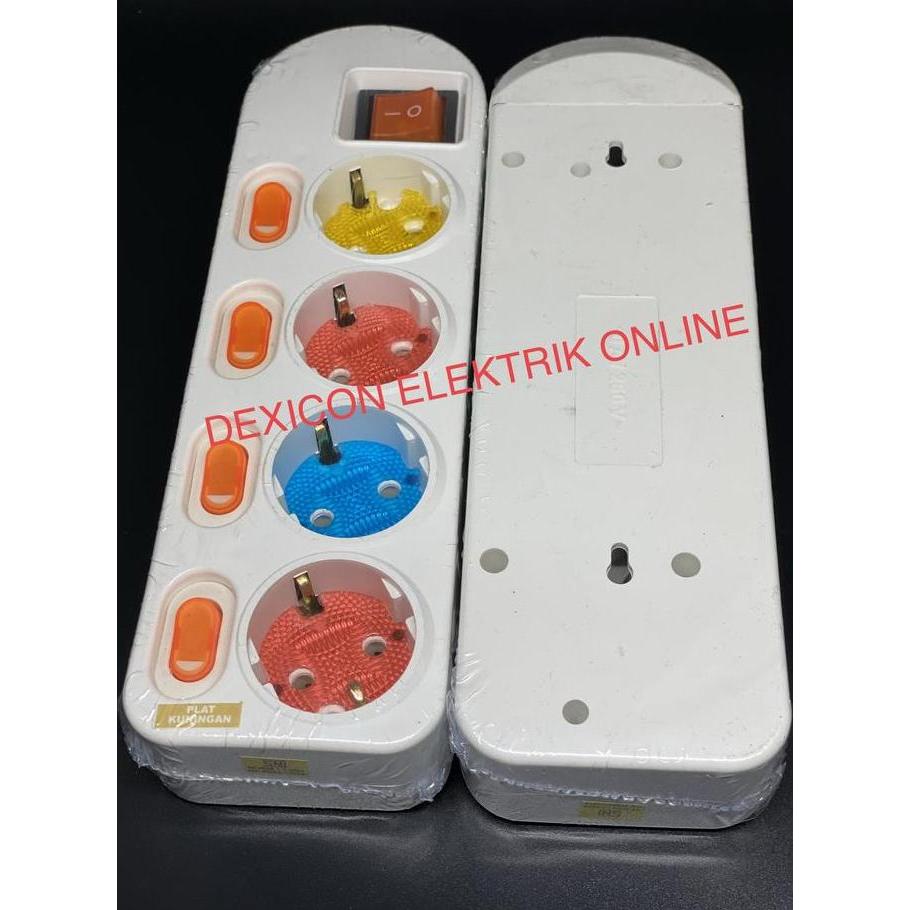 Denki- Stop Kontak Tanpa Kabel/Multipro/Terminal Colokan Listrik/Stop Kontak
