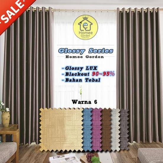 gorden polos/gordyn polos/gorden blackout/gorden blackout mewah/baru/glossy