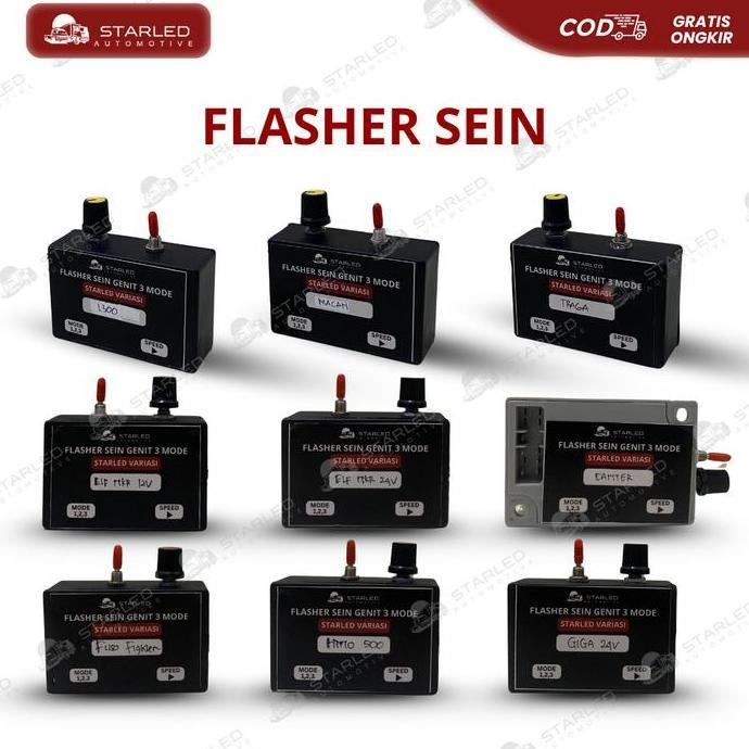 NARDJIOSO Flasher Sen Sein Genit 3 Mode Canter Grandmax L300 Traga Flasher Sein Sudah Plus Socket PN