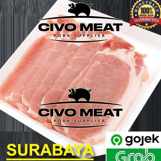 Karbonat Slice / Pork Loin Slice 500gr