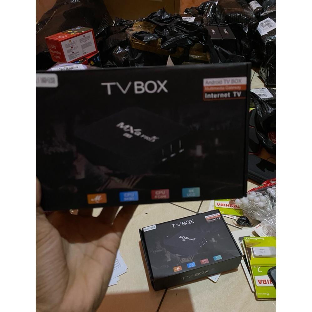 Mxq Pro Tv Box Android 10.1 Smart Set Top Box Ram 16Gb+512Gb Media Player Indihome Vs Vcbg