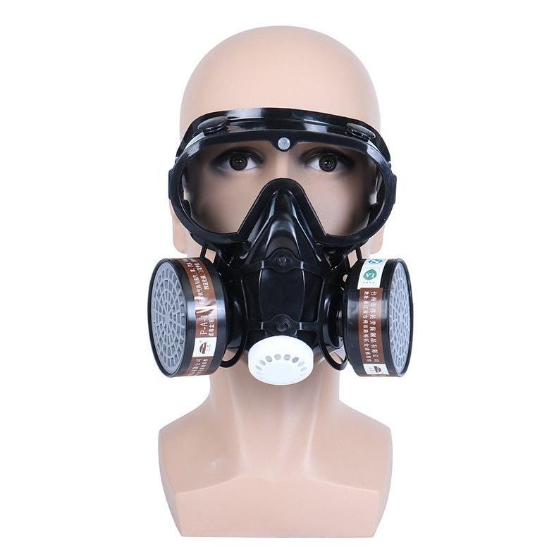 Masker Gas Respirator Full Face With Kacamata - Sf01