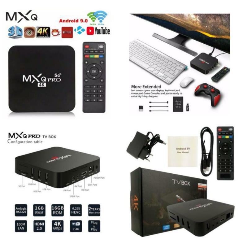 Androit Tv Box Mx9 Quard Core 2Gb+16Gb Hdmi Sd Slot  Tv Set-Top Box Media Player