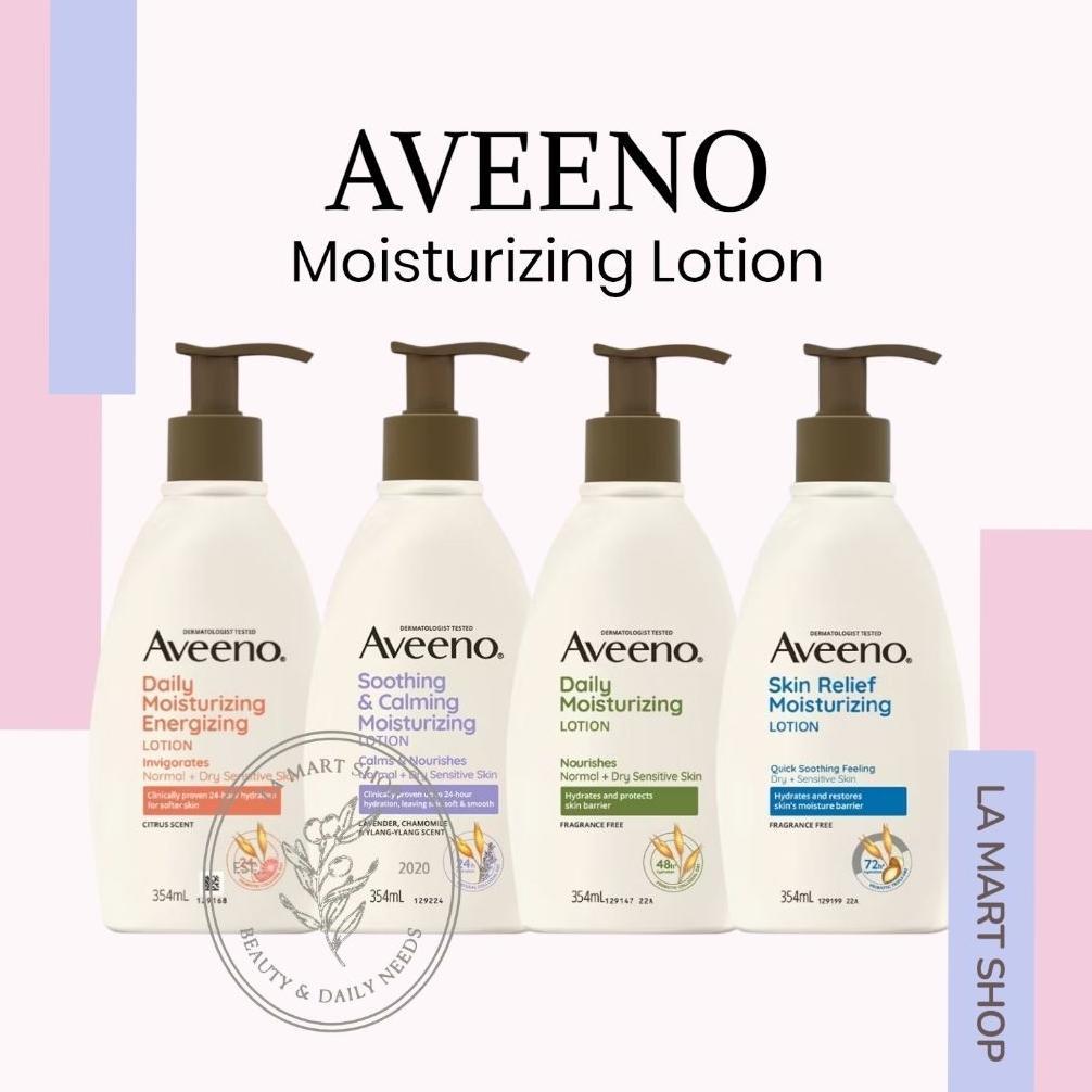 NEW Aveeno Body Lotion Kulit kering extra dry sensitif eczema / Aveeno Skin Relief Body Lotion / Bod