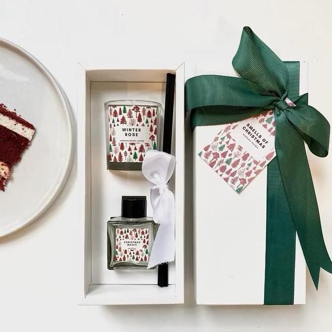 7 VARIAN HAMPERS SET SCENTED CANDLE REED DIFFUSER by madame berdin | Giftset Candle | Kado Ulangtahu