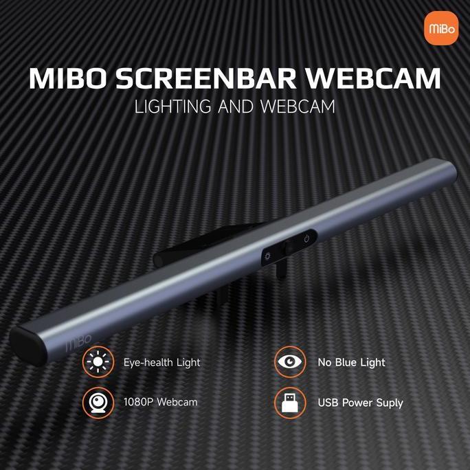 MiBo ScreenBar Webcam S1 Lampu Monitor Built-in Microphone