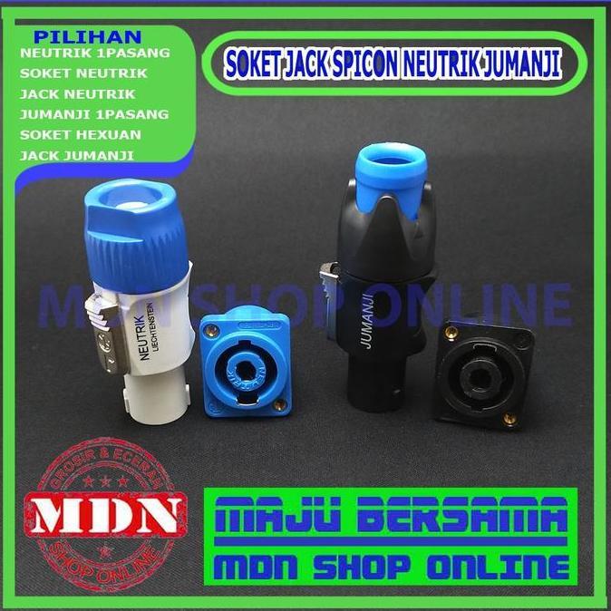 Jack Soket Spicon Spikon Neutrik Jumanji Warna - Jack Speaker Bagus Kualitas Bagus