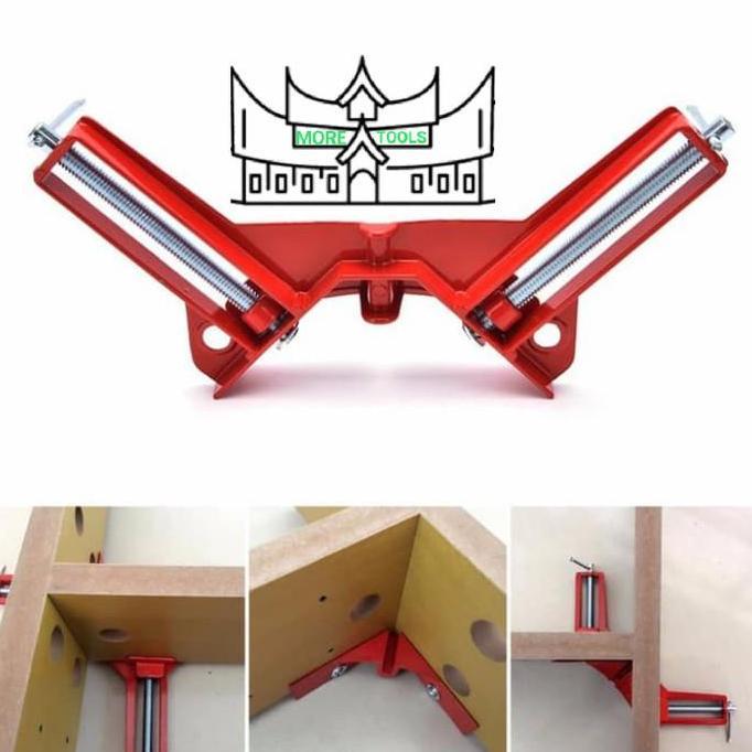 Household - Corner Clamp Klem Sudut Siku 90 Derajat Alumunium 130Gr