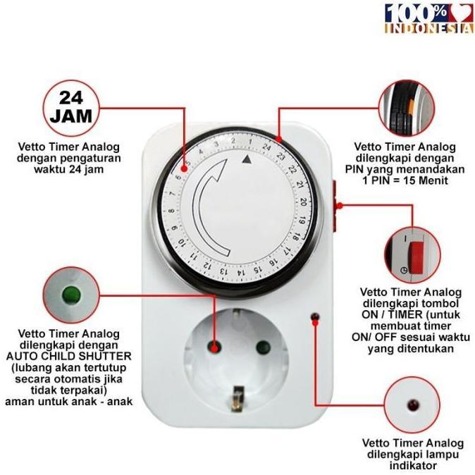DV STOP KONTAK TIMER MANUAL TIMER ANALOG MANUAL KUALITAS KITANI HELES