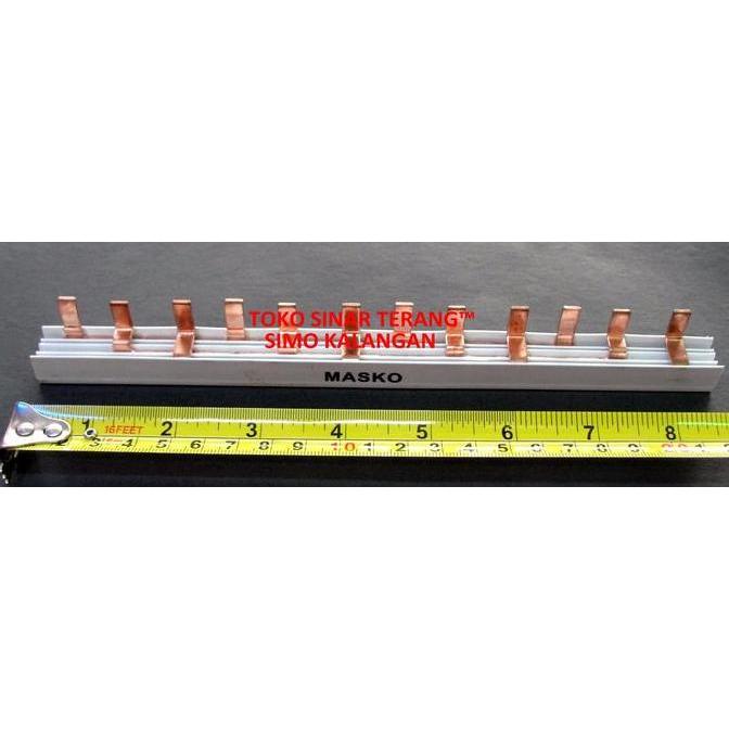 Busbar SISIR MCB 3P Pas/ MCB BAR Type PIN Listrik 3 Phase Fase Tembaga