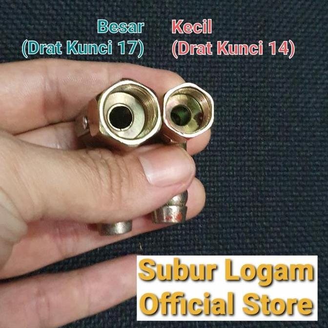 Akusesari- Nepel Sambungan Selang Untuk Kompor Tanam Gas Rinnai Getra Suggo Dll