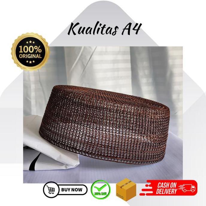 KOPIAH RESAM KUALITAS A4 ASLI BANGKA BELITUNG PECI RESAM PECI RAJUT TENUN KHAS DAERAH LOKAL PECI RGB