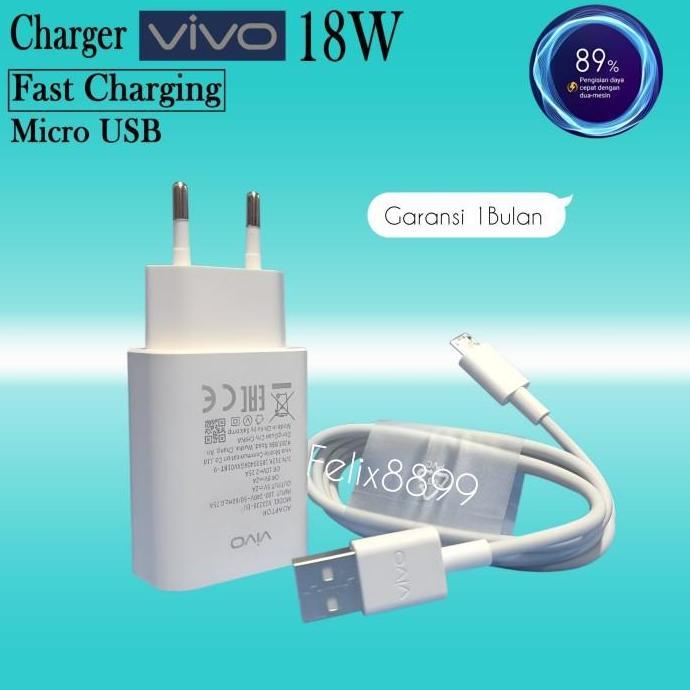 CHARGER VIVO Y15 Y17 Y19 ORIGINAL 100% FAST CHARGING MICRO USB