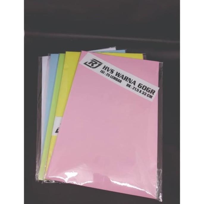 Kertas HVS 60gr warna-warni