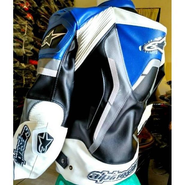 Jaket Motor Touring Pria Alpin Full Protector Jacket Bikers Kulit Mura MS