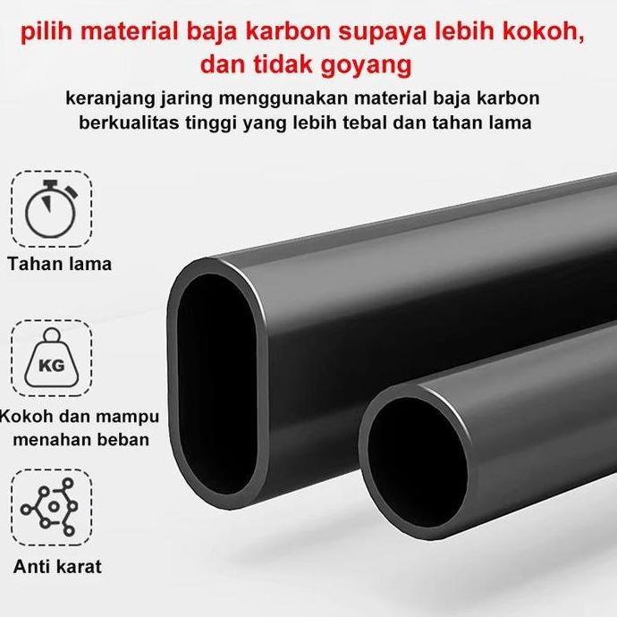 Grosir Besi100% Puit 4 Rak Troli Besi 3 Susun Rak Lipat Rak Dapur Stainlessrak  Serbaguna Rak Penyim