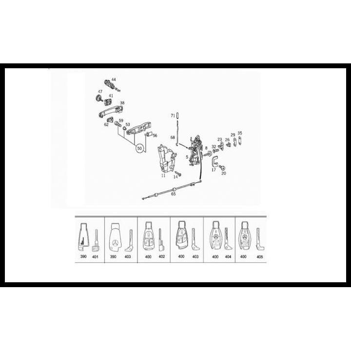 DISKON MERCY W203 W210 W211 W220 CASING KUNCI A2117663506 