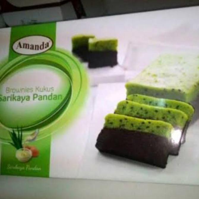 Brownies Kukus Amanda - Srikaya Pandan Amanda HS