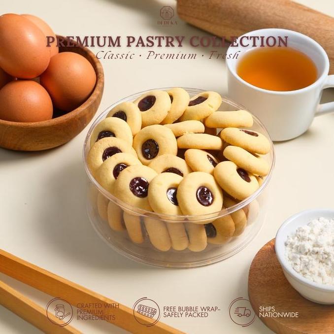 Thumbprint Blueberry Premium Wijsman | Kue Kering Thumbprint by Dedekapatisserie