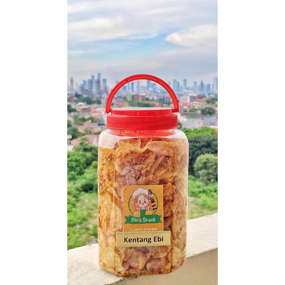 Snack- Kripik Ebi Kentang/Kripik Kentang /Cemilan Kripik Ebi Ketang Makanan Food
