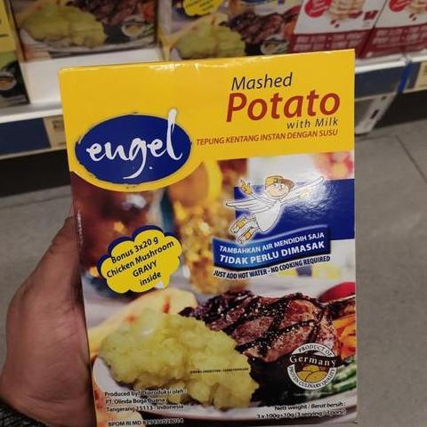 MASHED MASH POTATO WITH MILK ENGEL TEPUNG KENTANG INSTANT DENGAN SUSU