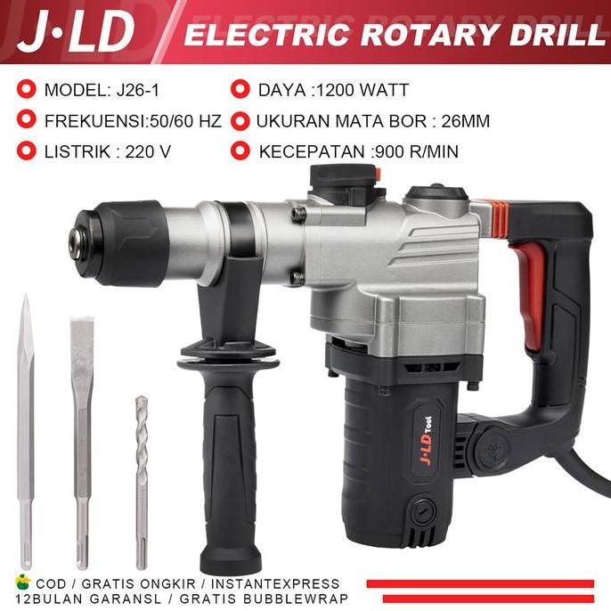 Soon- Jld Mesin Bor Bobok Beton Rottary Hammer Drill 26-1 Rotary Hammer Mesin Bobok Beton Tembok Lis