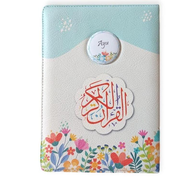 ALQURAN CALEB RESLETING (A5) CUSTOM NAMA DI PIN/ALQURAN DOMPET RESLETING+PIN TERJEMAH AS