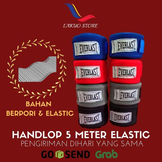 Handlop Everlast 5 Meter / Handwrap Elastis Berpori Terlaris