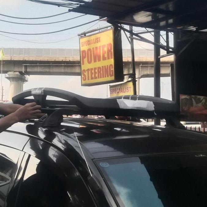 Roof Rack Bagasi Atas Mobil Avanza / Xenia / Innova / Calya / Sigra Plus Cross Bar Model Hummer Keci